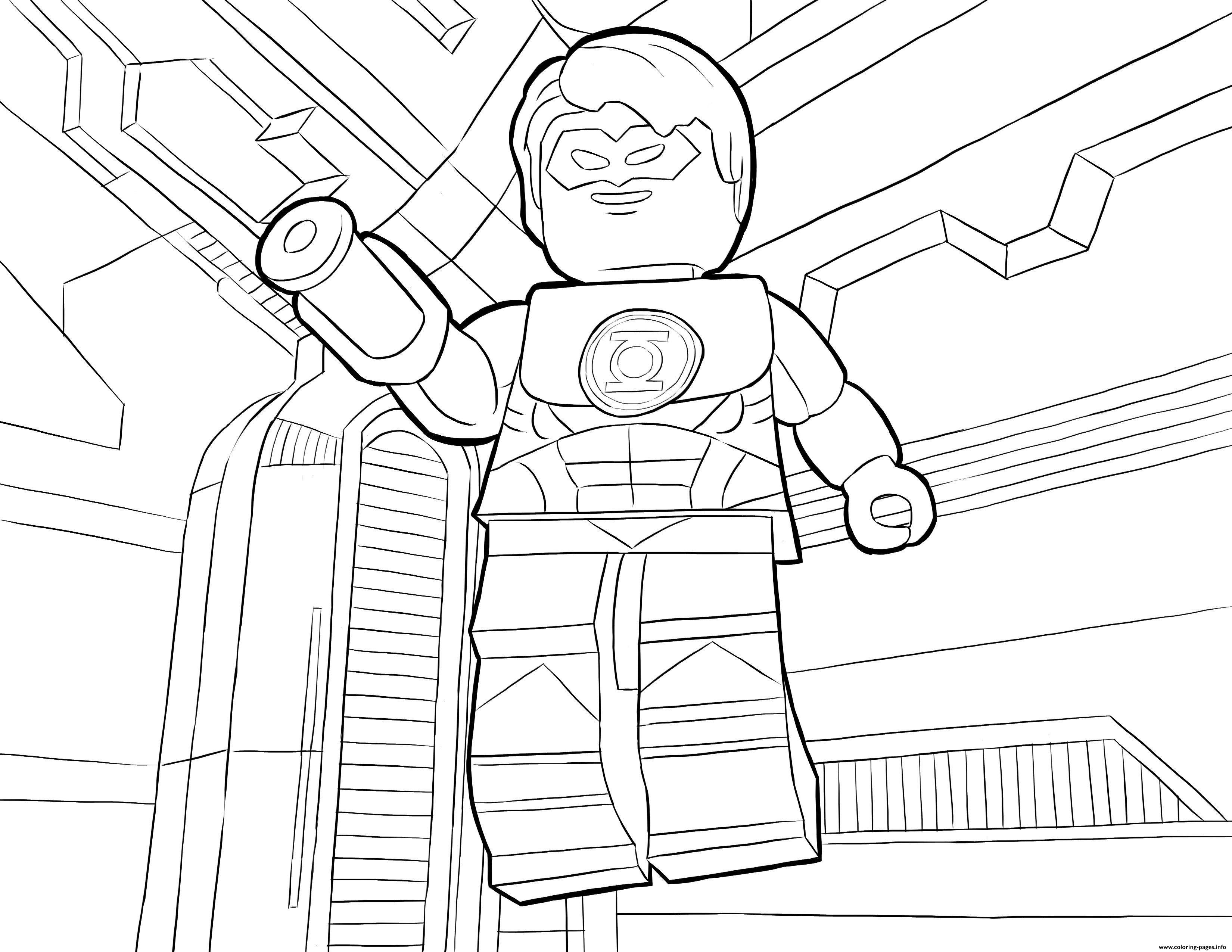 Lego Dc Universe Super Heroes Coloring Pages Printable