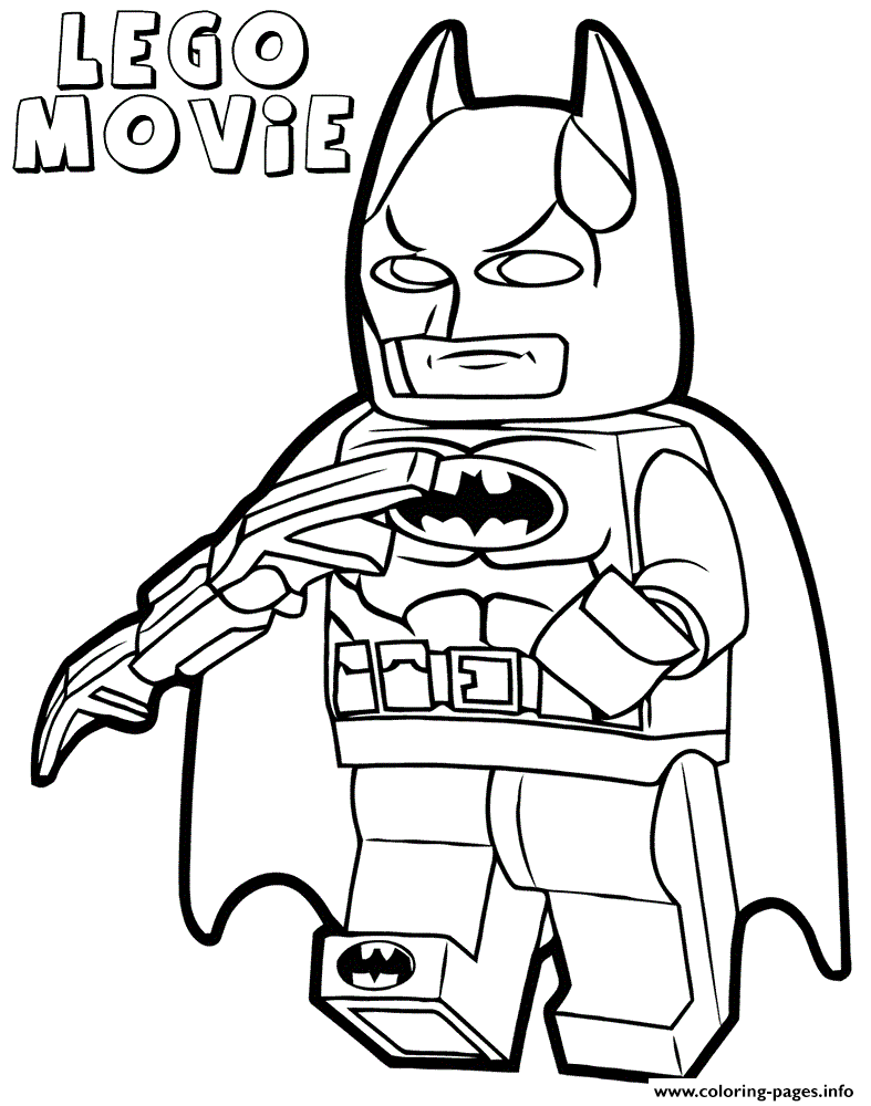 Lego Movie Clipart Coloring Pages Printable