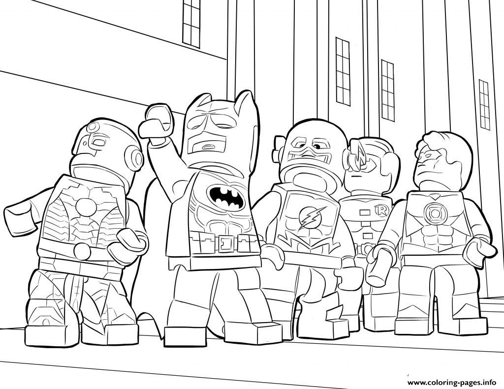 Lego Batman Coloring Pages Free Printable Ironman Flash Easy
