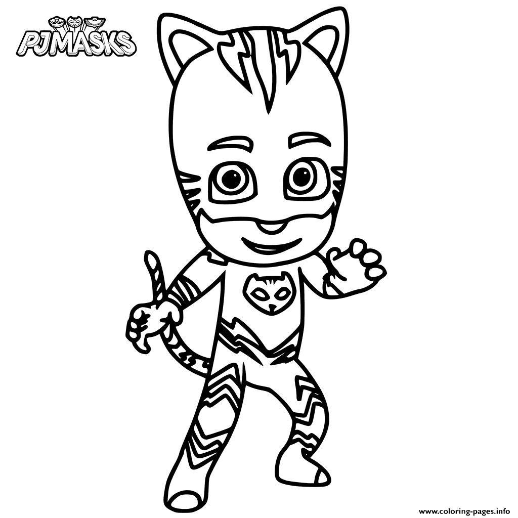 Catboy Pj Masks Coloring Pages Printable