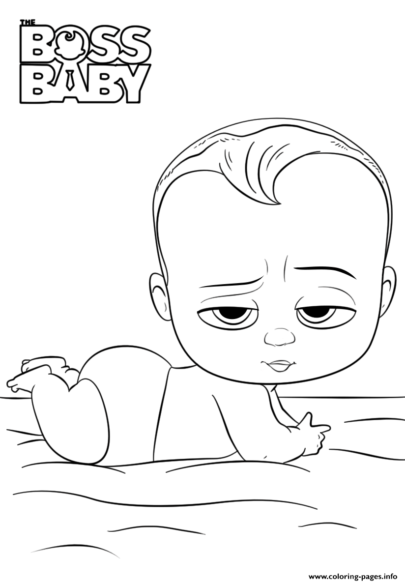 Boss Baby Movie Coloring Pages Printable