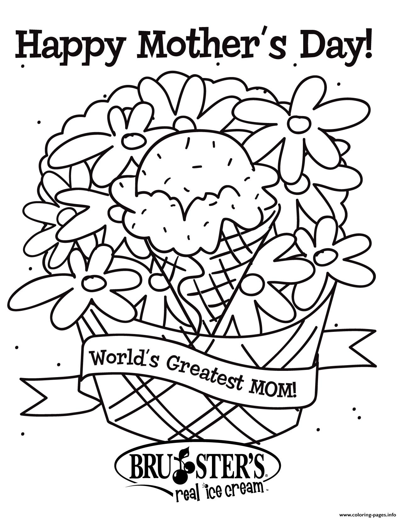 Happy Mother S Day Worlds Greatest Mom Ever Coloring Pages