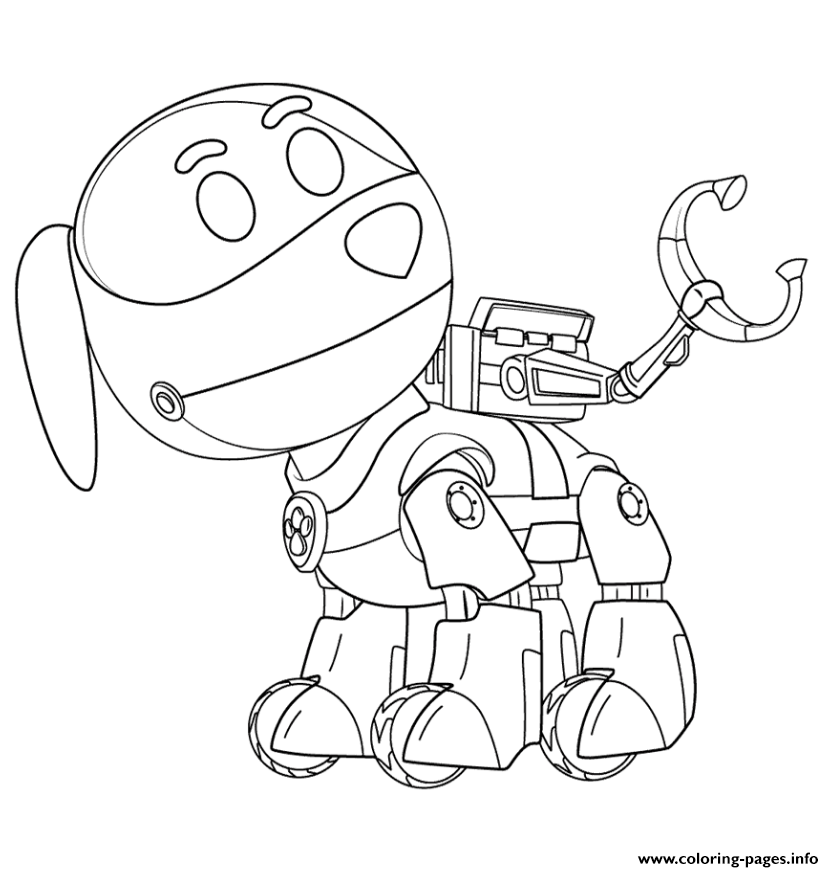 Paw Patrol Coloring Pages Free Printable Robo Dog Vehicles