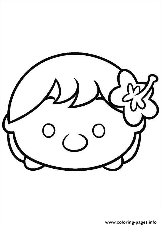 Tsum Ariel Baby Coloring Pages Printable