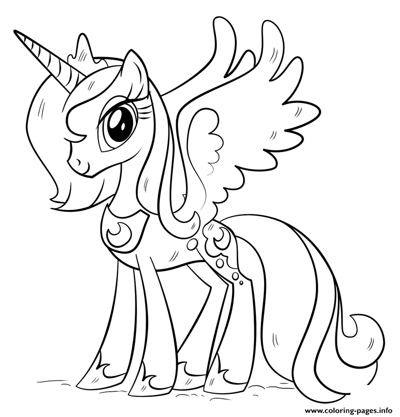 young luna my little pony coloring pages - photo #14