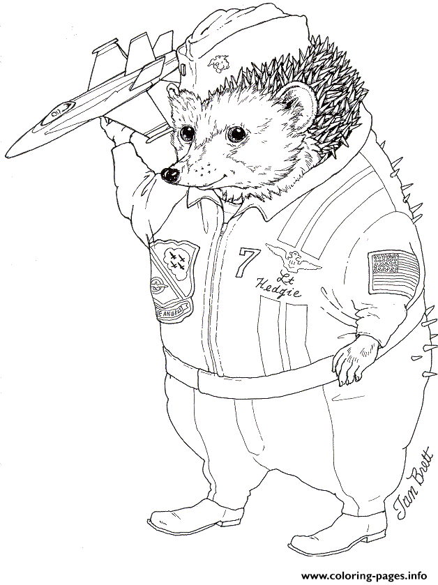 jan brett coloring pages for kids - photo #39