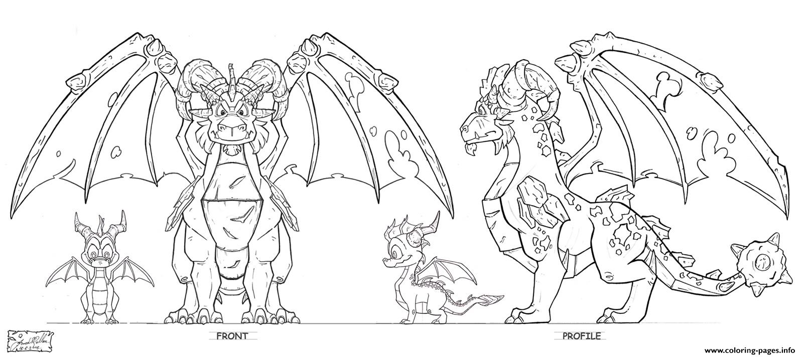 Dragon City Guardian Earth Ortho Coloring Pages Printable