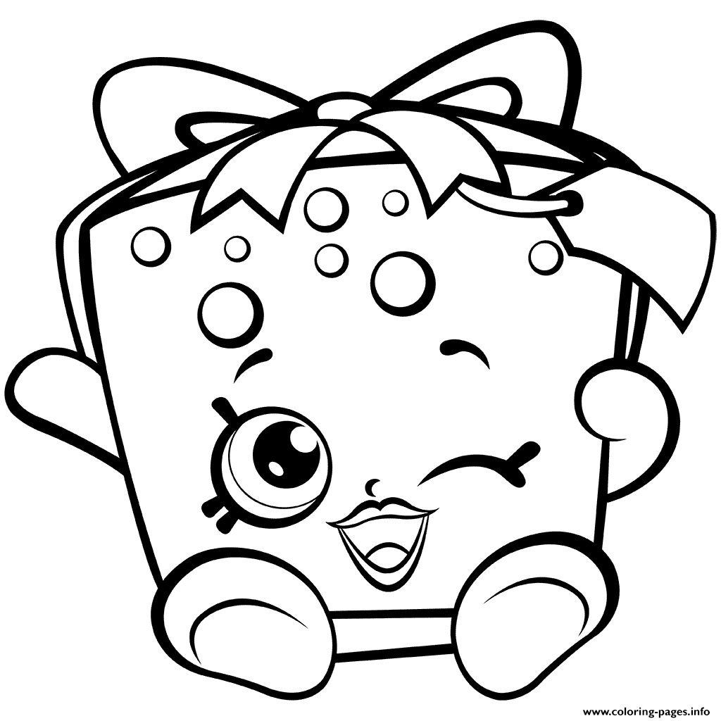 Season 7 Shopkins 7 Party Gift Coloring Pages Printable