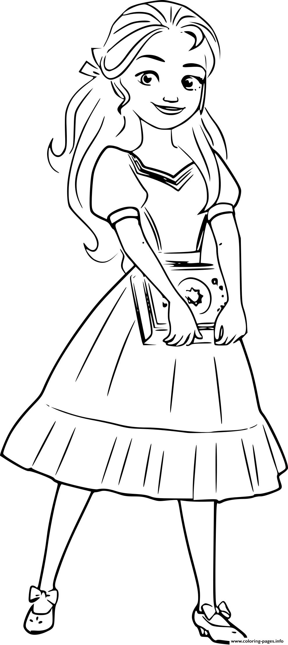 Princess Isabel Elena Avalor Coloring Pages Printable