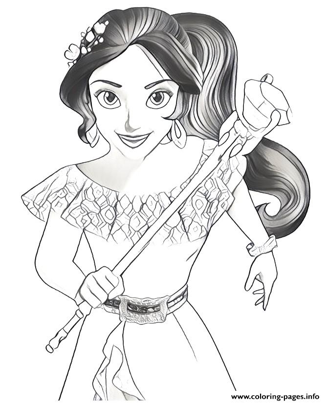 Elena Avalor Disney Coloring Pages Printable