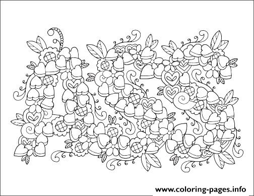 Word Coloring Pages Free Printable Ass Curse Swear Download