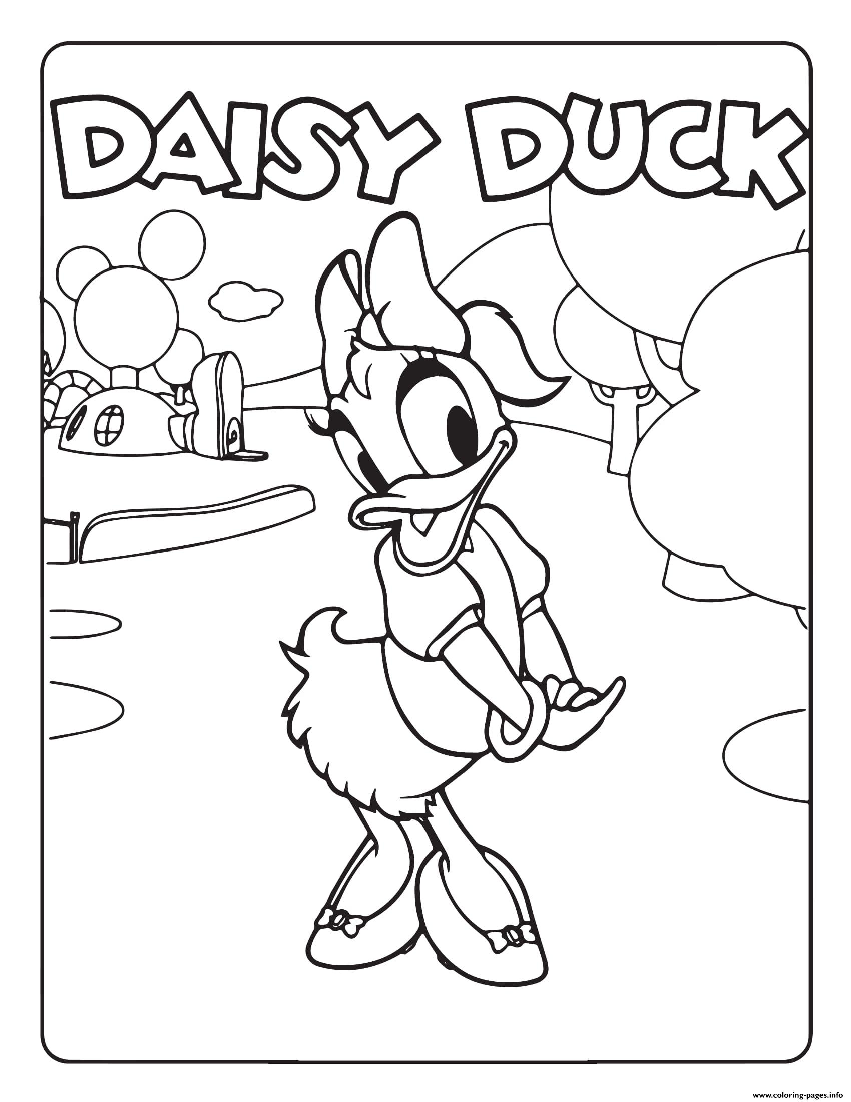 Daisy Duck Disney Coloring Pages Printable