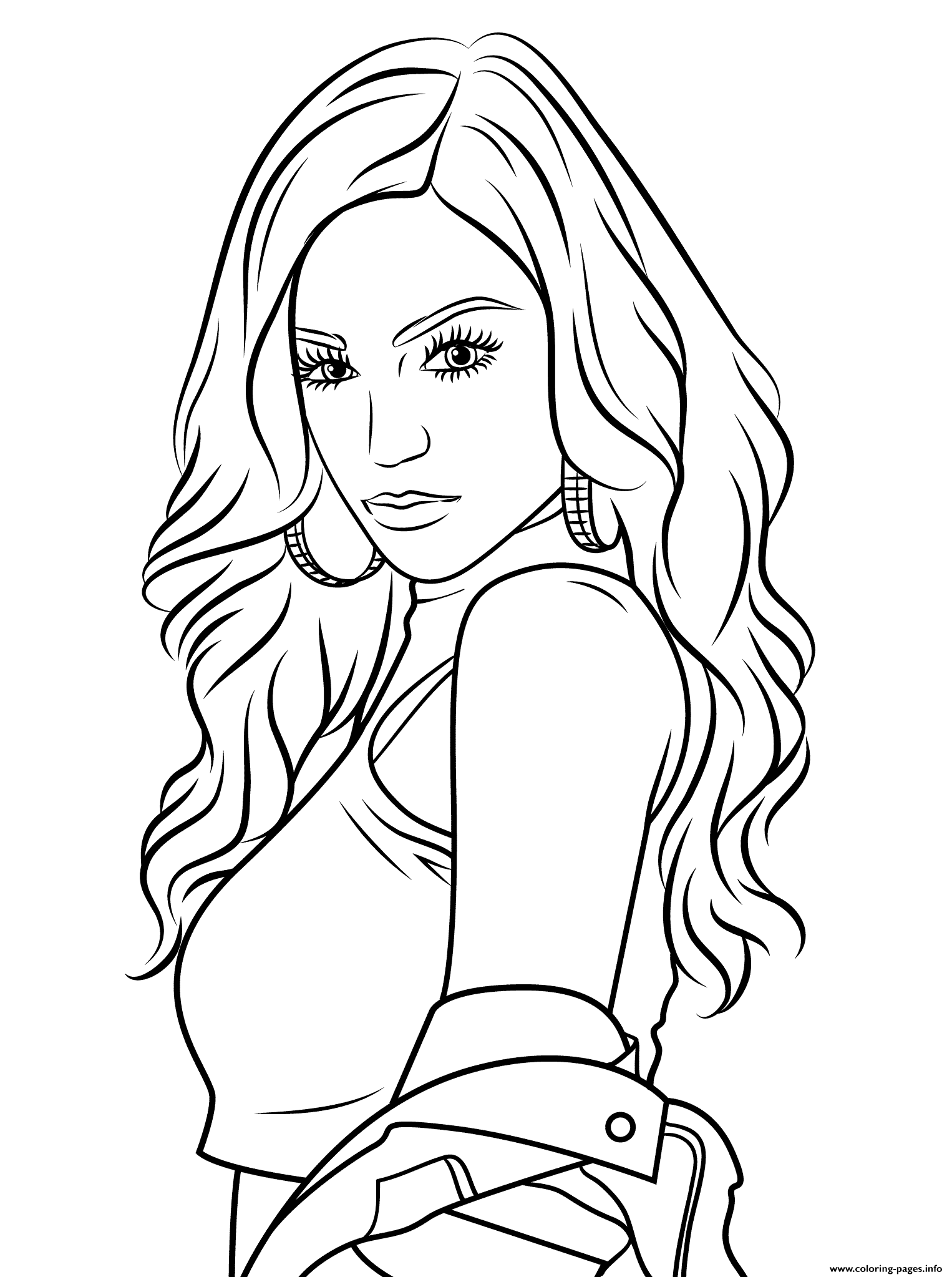 Cher Lloyd Celebrity Coloring Pages Printable