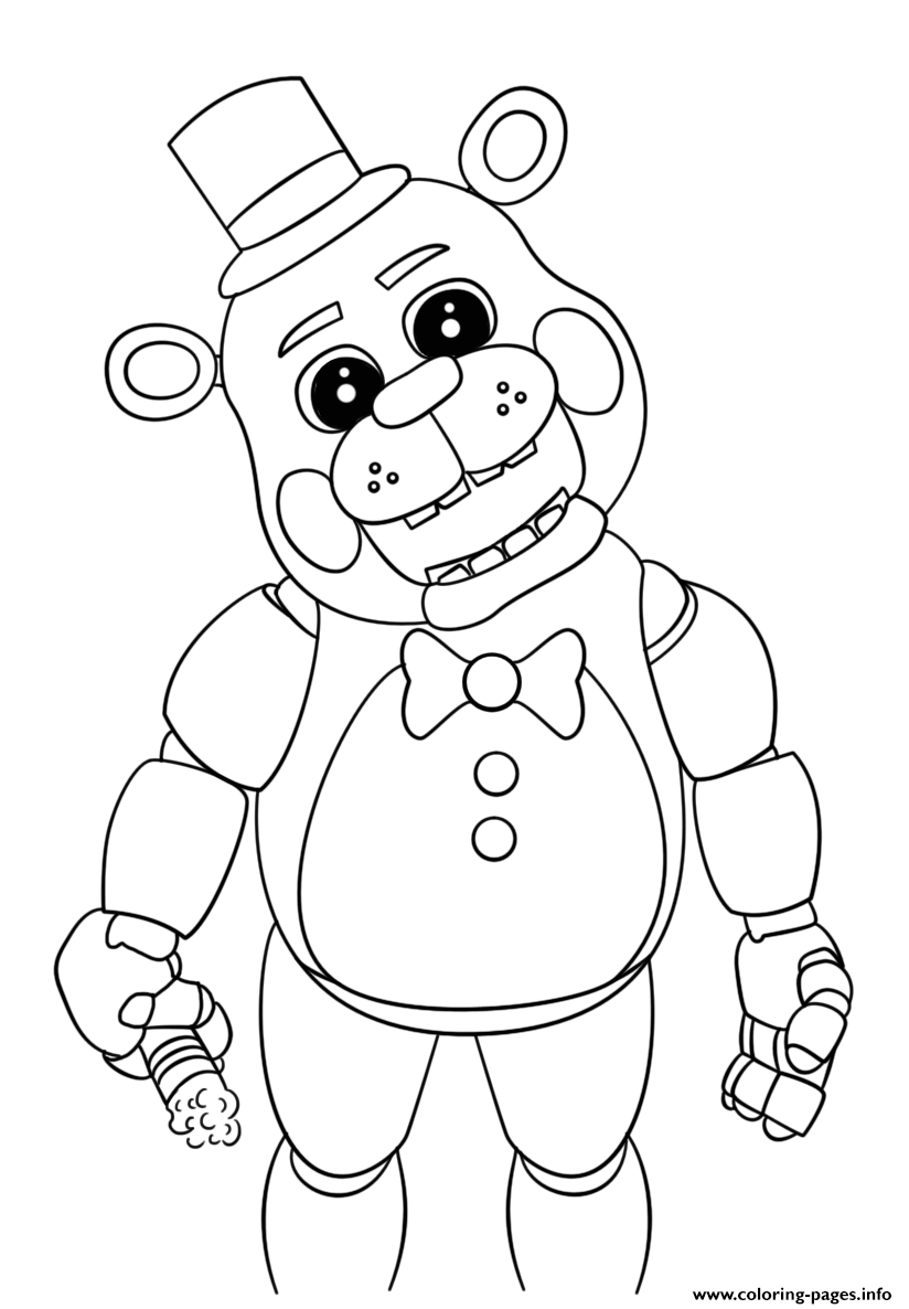 Bonnie Five Nights At Freddys Free Colouring Pages