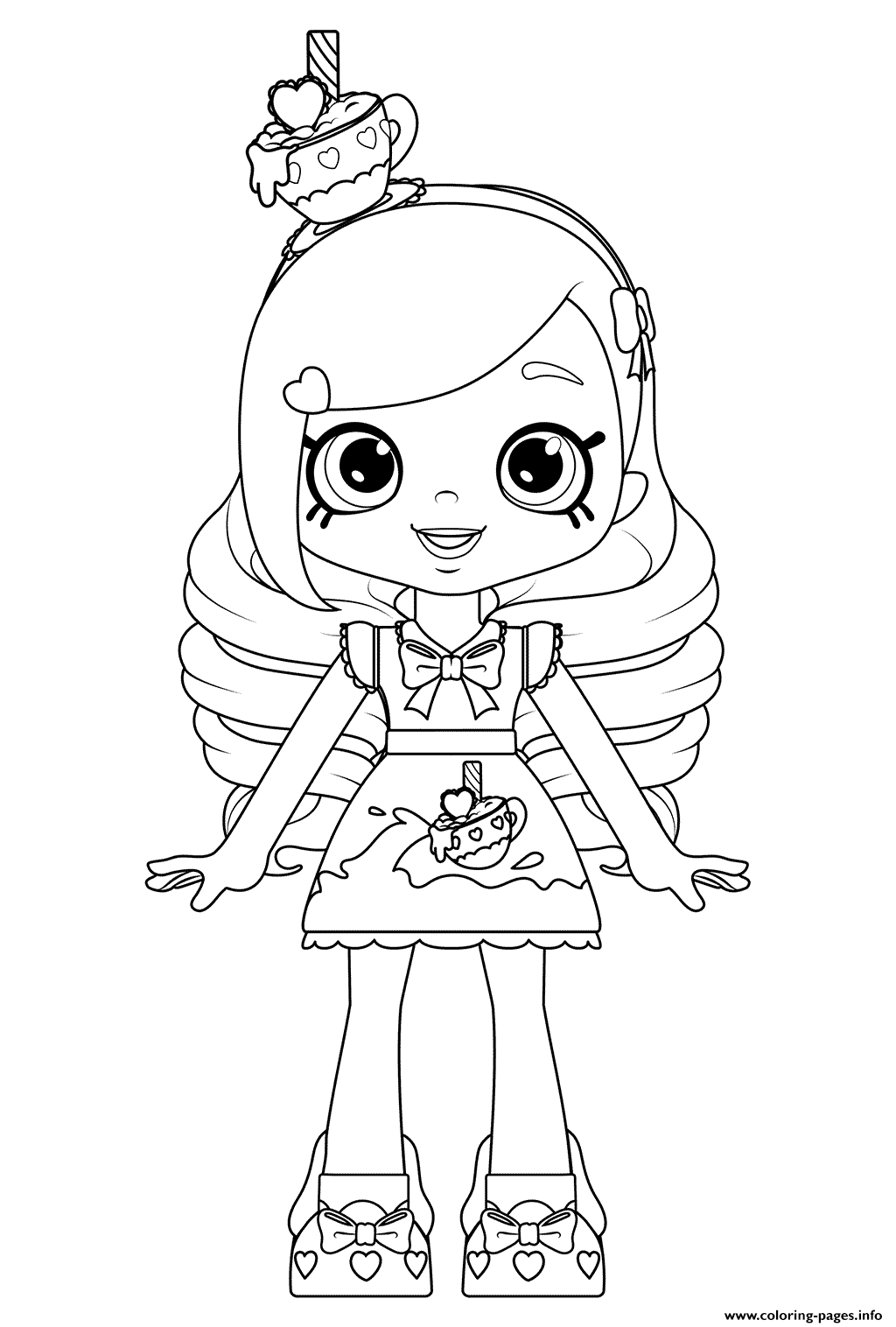 Kirstea Shoppies Doll Coloring Pages Printable