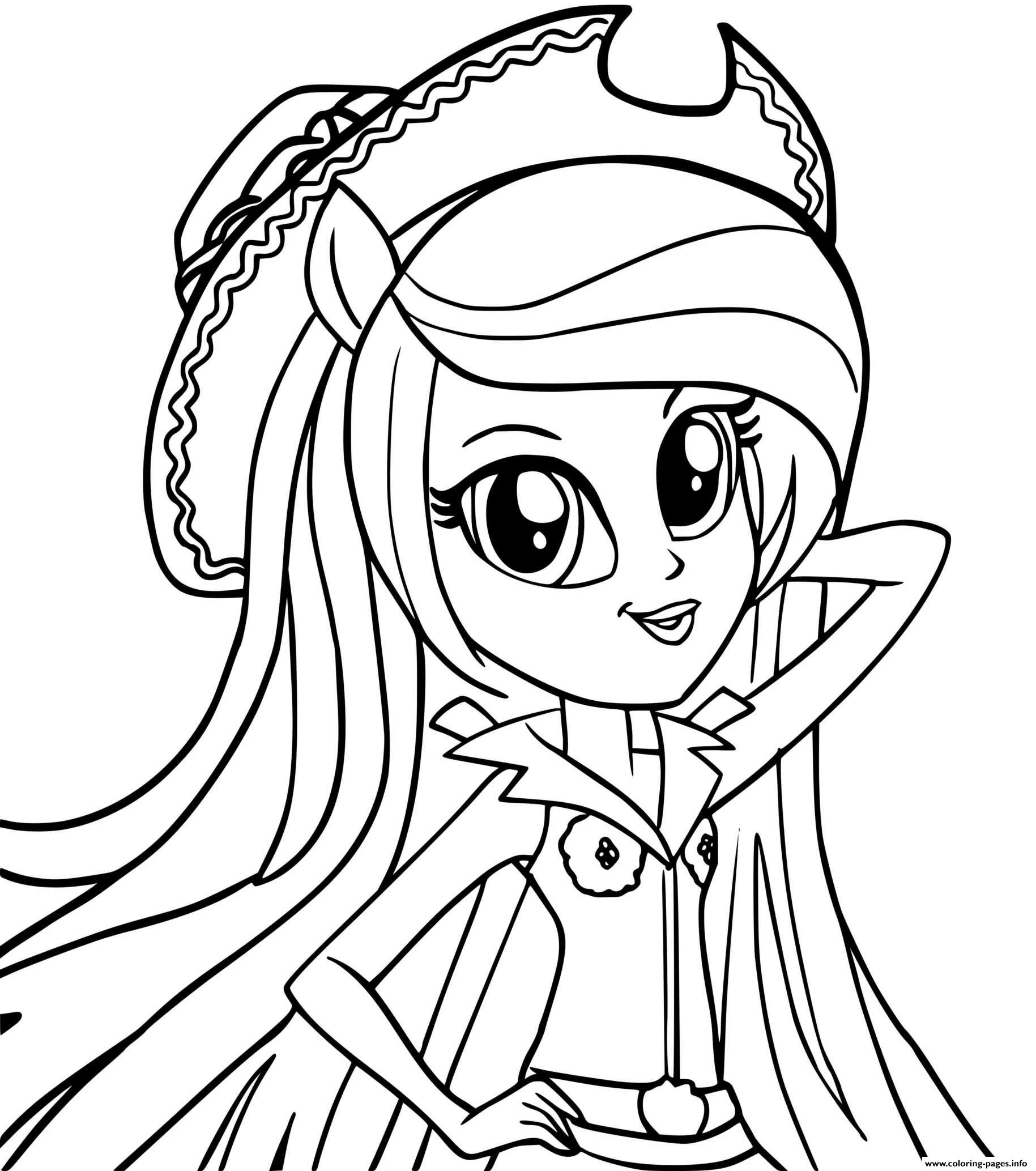 Equestria Girl Coloring Pages Sunset Shimmer Equestria