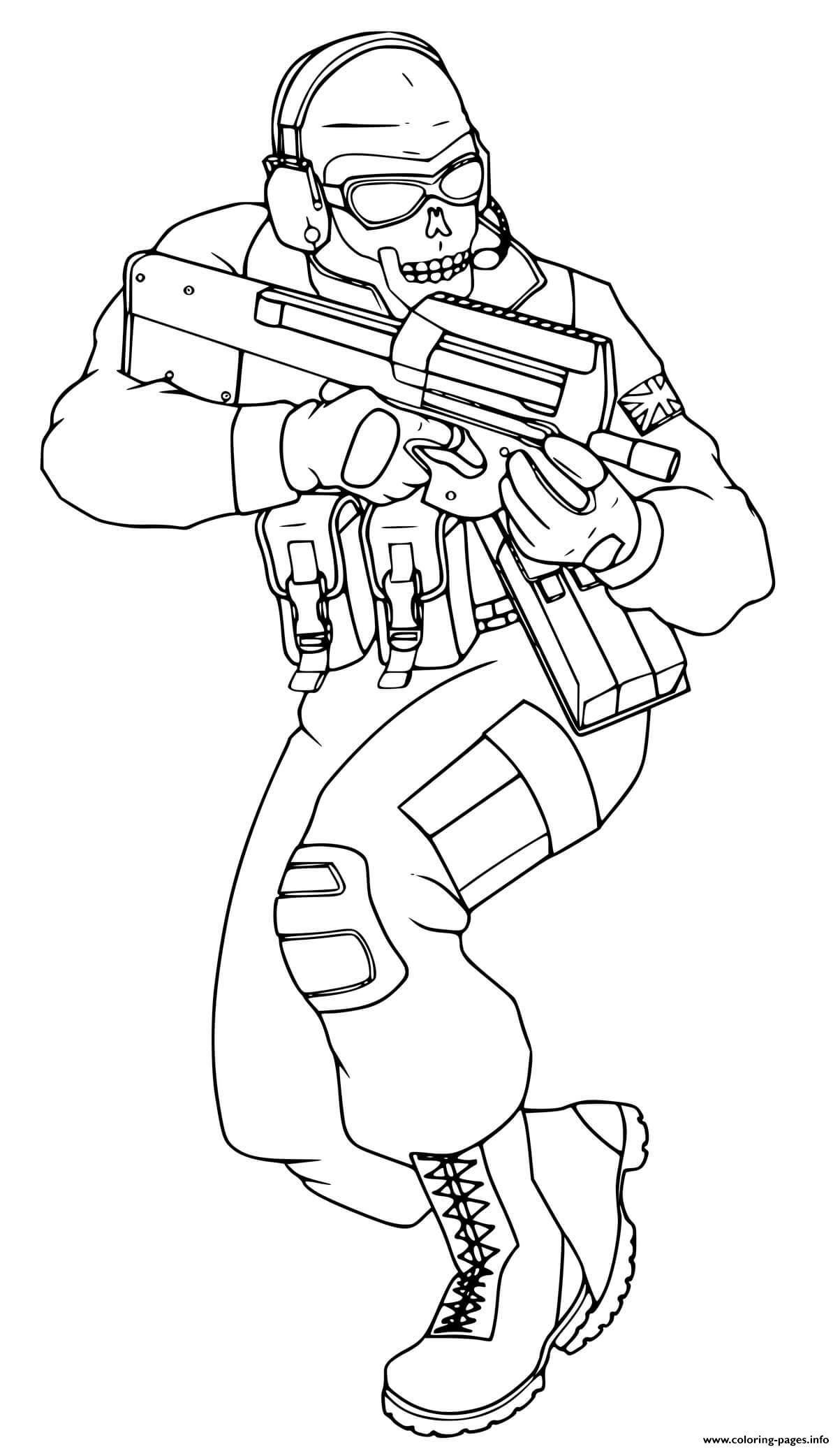 Call Of Duty Infinite Warfare Activision Coloring Page Printable
