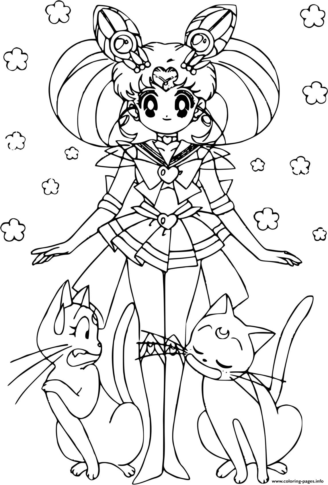 Sailor Moon Cat Coloring Page Coloring Pages 4576 Hot Sex Picture 