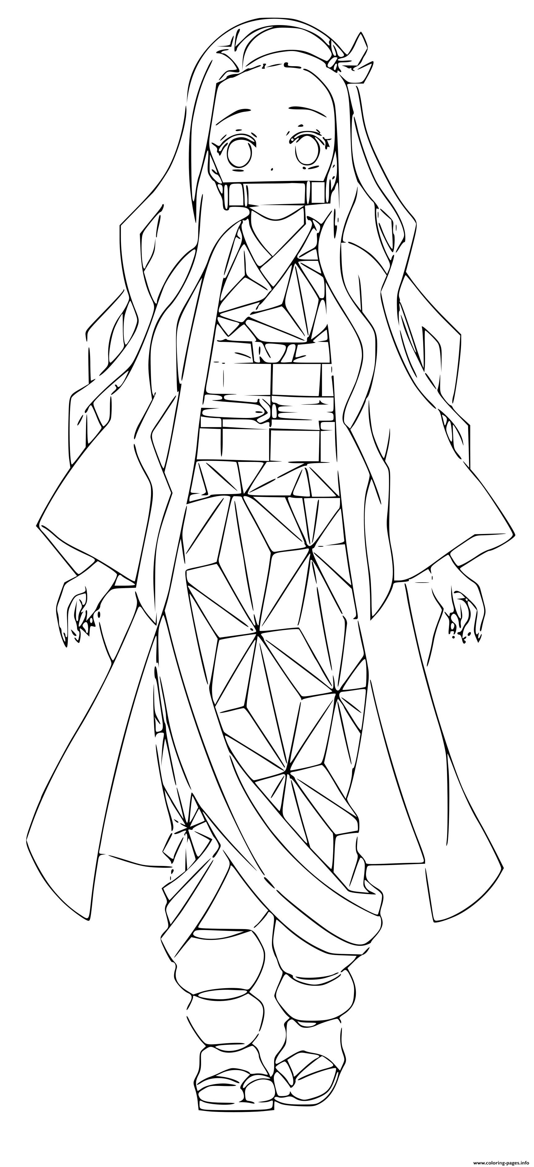 Demon Slayer Printable Coloring Pages