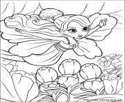 Printable barbie thumbelina 03 coloring pages