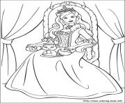 Printable barbie princess 04 coloring pages