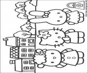 Printable hello kitty 09 coloring pages