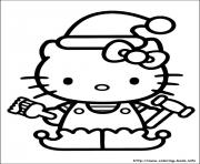 Printable hellokitty christmas 01 coloring pages