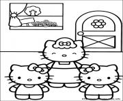 Printable hello kitty 18 coloring pages