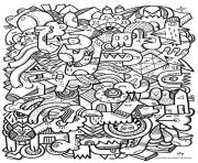 Printable adult difficult art coloring pages