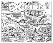 Printable adult comics xmen 1965 unreleased cover coloring pages