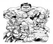 Printable adult avengers hulk coloring pages