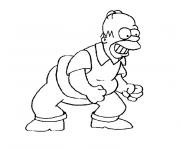 Printable homer simpson coloring pages