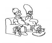 Printable simpson tv coloring pages