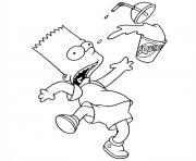 Printable les simpson bart coloring pages