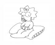 Printable les simpson maggie coloring pages
