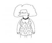 Printable selma bouvier simpson coloring pages
