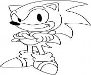 Printable easy sonic free download coloring pages
