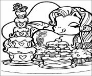 Printable my little pony love cupcakes coloring pages