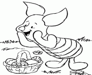Printable winnie the pooh easter  disney piglet found eggs7881 coloring pages