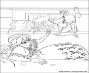 Printable Queen Anna of Arendelle is weakened by smoking coloring pages