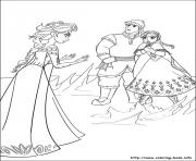 Printable elsa lost is magic with anna kristoff coloring pages