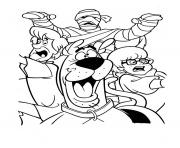 Printable mummy chasing them all scooby doo 0a80 coloring pages