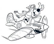 Printable scooby as a pilot scooby doo 8161 coloring pages