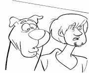 Printable shaggy and scooby are shocked scooby doo 47ab coloring pages