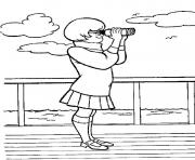 Printable velma spying scooby doo 711b coloring pages