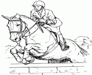 Printable horse jockey s8044 coloring pages