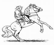 Printable cowboy horse s kidsba01 coloring pages