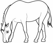 Printable horse eating saf3d coloring pages
