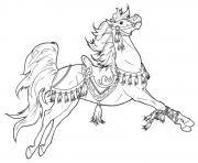 Printable beautiful horse s5761 coloring pages