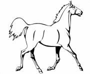 Printable running horse saebd coloring pages